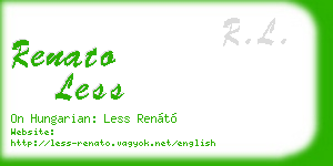 renato less business card